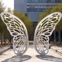 Metal Wings Butterfly Outdoor Sculpture