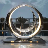Metal Yard Sculpture - Giant Circle