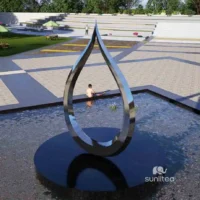 Mirror Large Metal Ring Statue Decor Garden