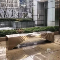 Modern Steel Bench Art Design