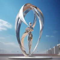 Outdoor Abstract Metal Sculpture Art Figure Statue