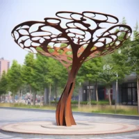 Outdoor Large Metal Tree Sculpture