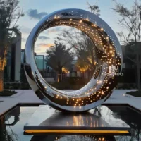Outdoor Metal Sculpture - Large Ring