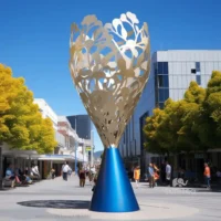 Outdoor Metal Tree Sculpture For Sale