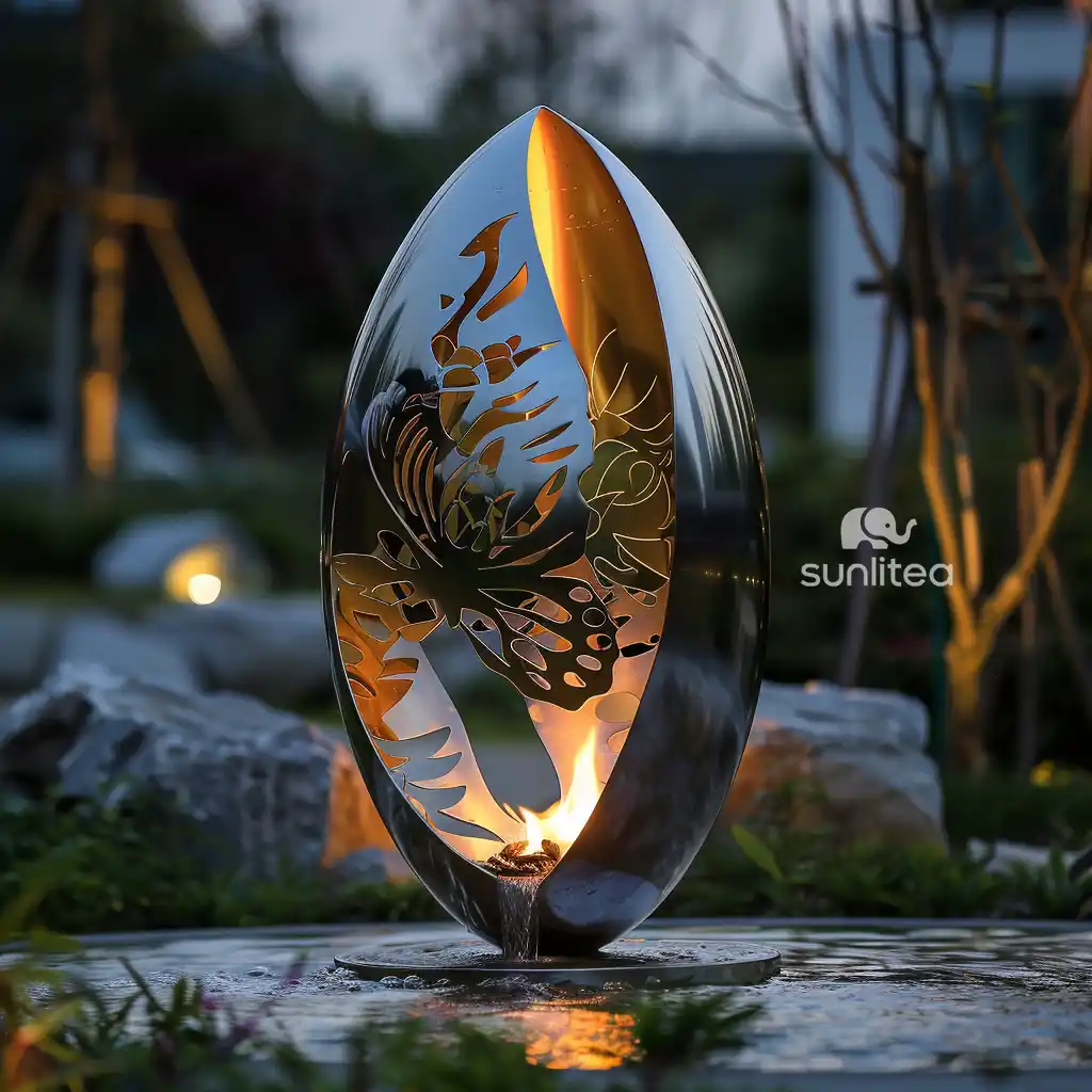 Outdoor Sculpture Metal Abstract Art Statue