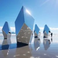 Seaside Decor Large Metal Iceberg Sculpture