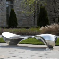 Stainless Steel Bench Sculpture For Park