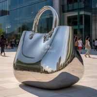 Stainless Steel Handbag Sculpture Outdoor Decor