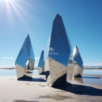Stainless Steel Large Iceberg Sculpture Decor Outdoor