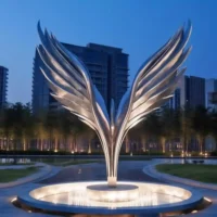 Stainless Steel Large Sculpture Wings SLT-SWW8