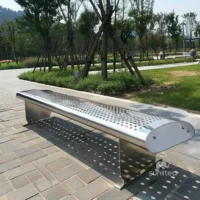 Stainless Steel Modern Garden Bench