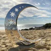 Stainless Steel Moon Sculpture
