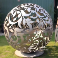 Stainless Steel Orb Sculpture Art Decoration