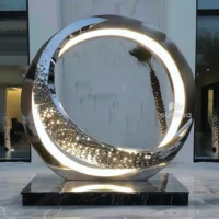 Stainless Steel Sculpture Circle Statue