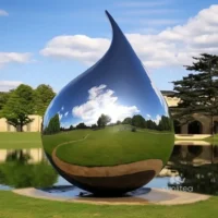 Stainless Steel Water Droplet Sculpture