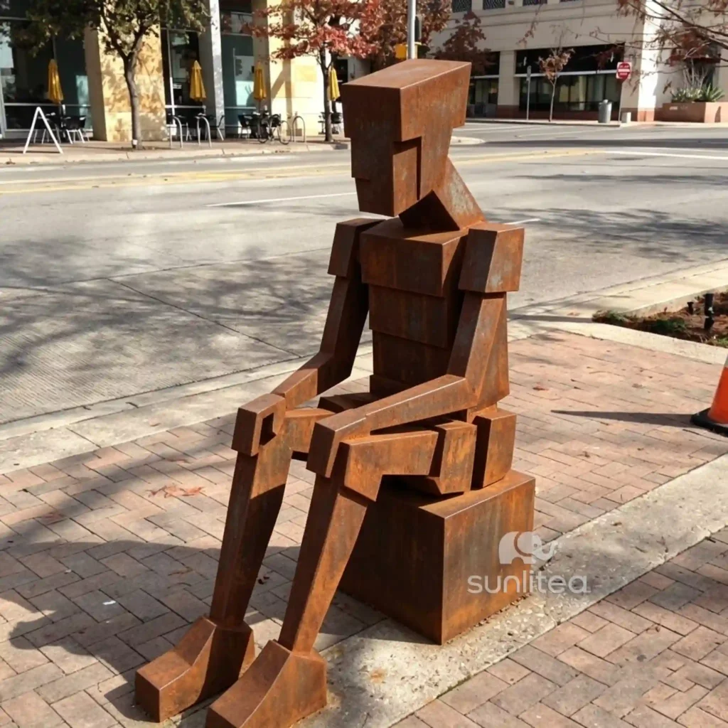 Corten Steel Human Figure Sculpture