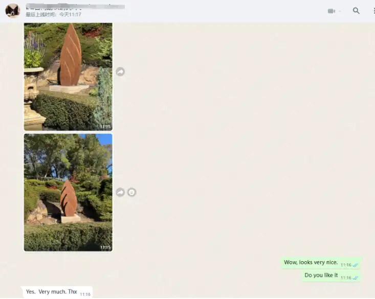 Sunlitea Sculpture Factory Customer Feedback