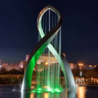 Large Arches Water Fountain Stainless Steel