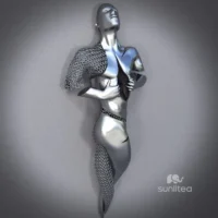 Modern Art Wall Figure Metal Sculpture