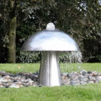 Stainless Steel Metal Mushroom Water Fountain