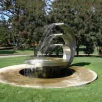 Stainless Steel Three Floors Rainfall Water Fountain