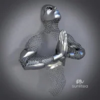 Wall Art Wire Figure Metal Sculpture