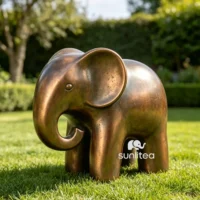 Abstract Elephant Sculpture