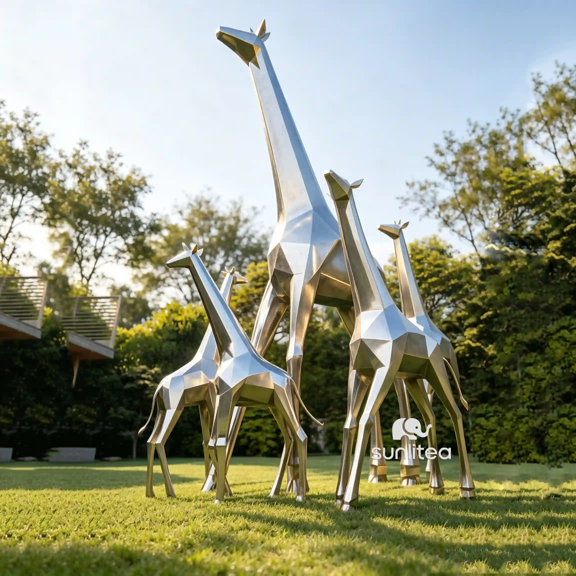 Abstract Giraffe Statue