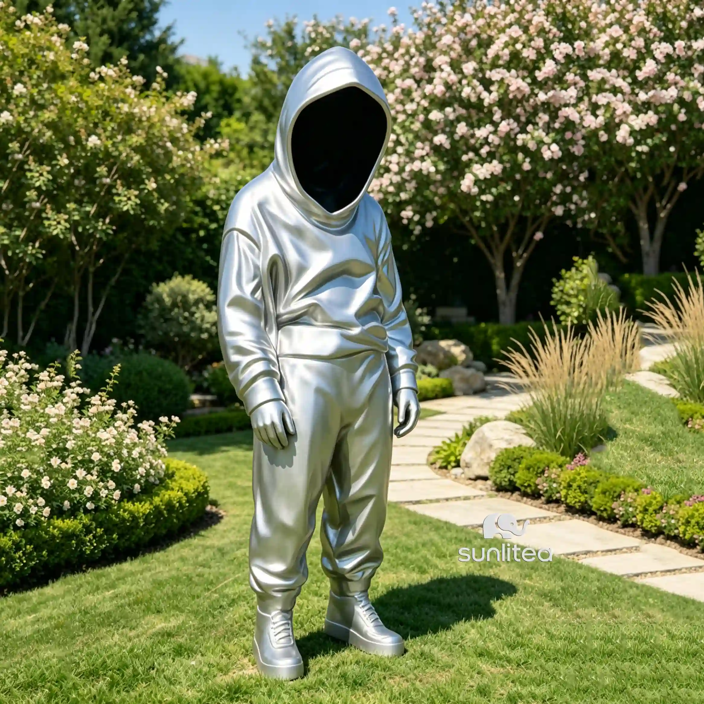 Aluminum Astronaut Statue
