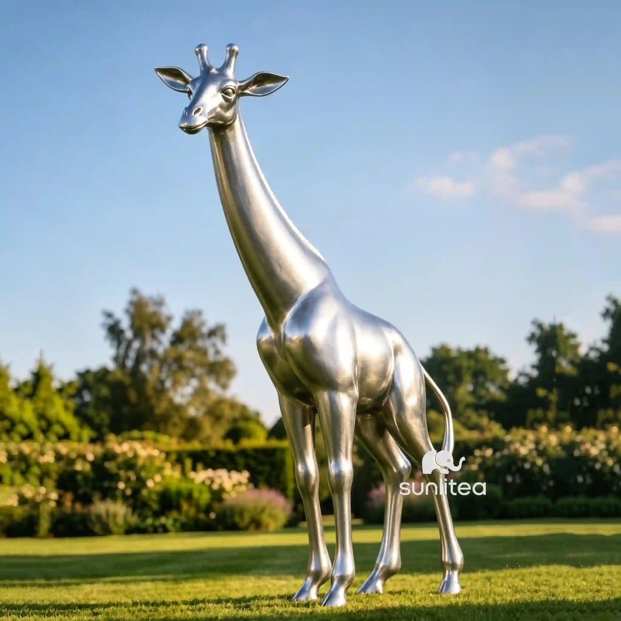 Aluminum Giraffe Statue