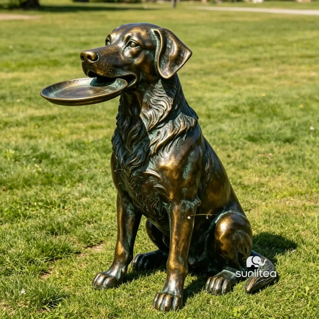 Black Lab Statue