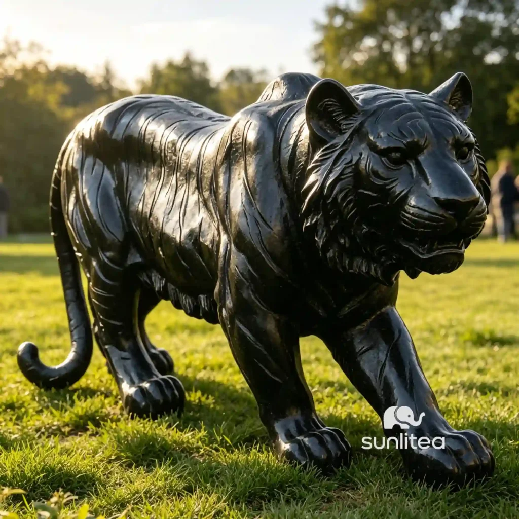 Black Tiger Statue