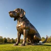 Brass Dog Statue