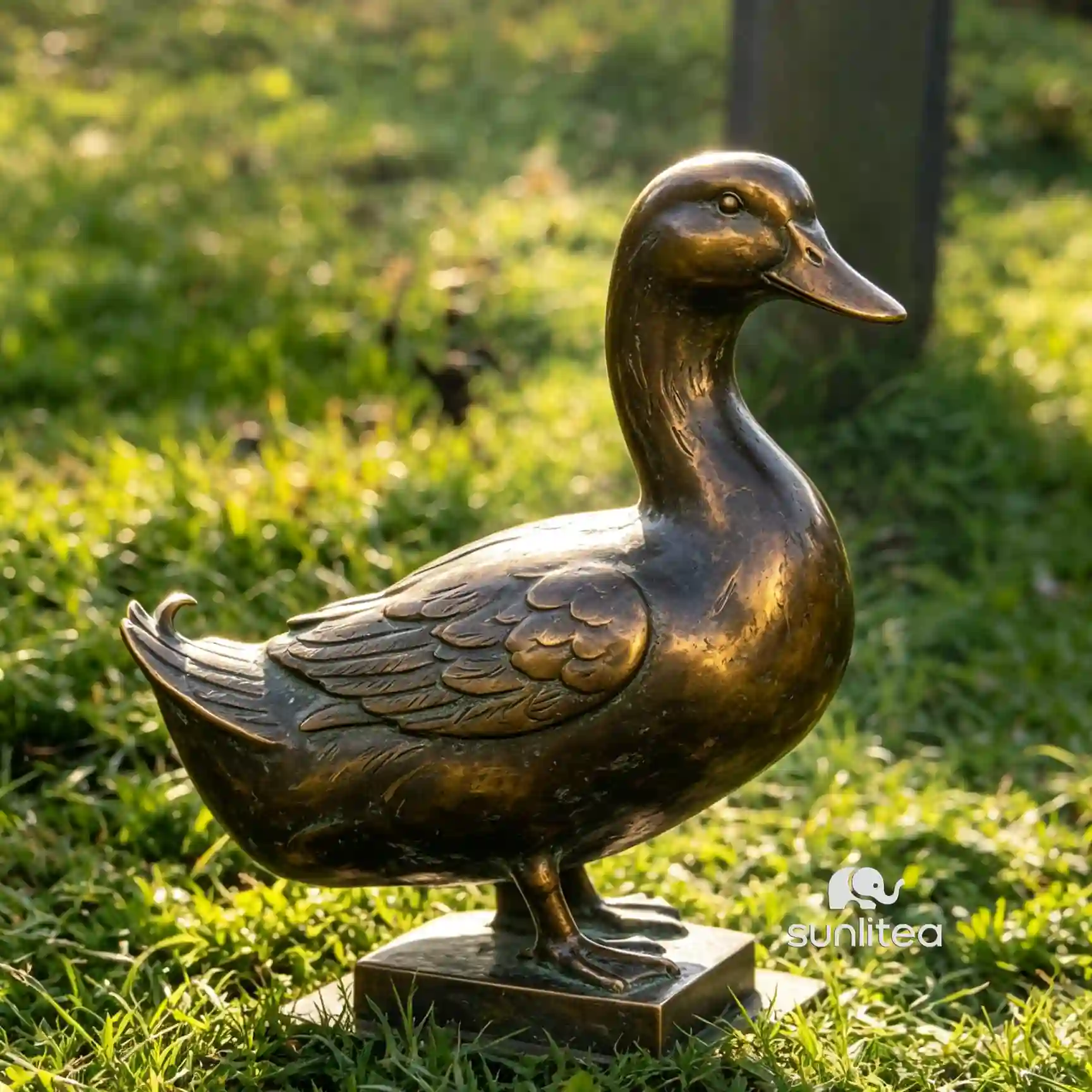 Brass Duck Statue