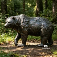 Bronze Bear Statue
