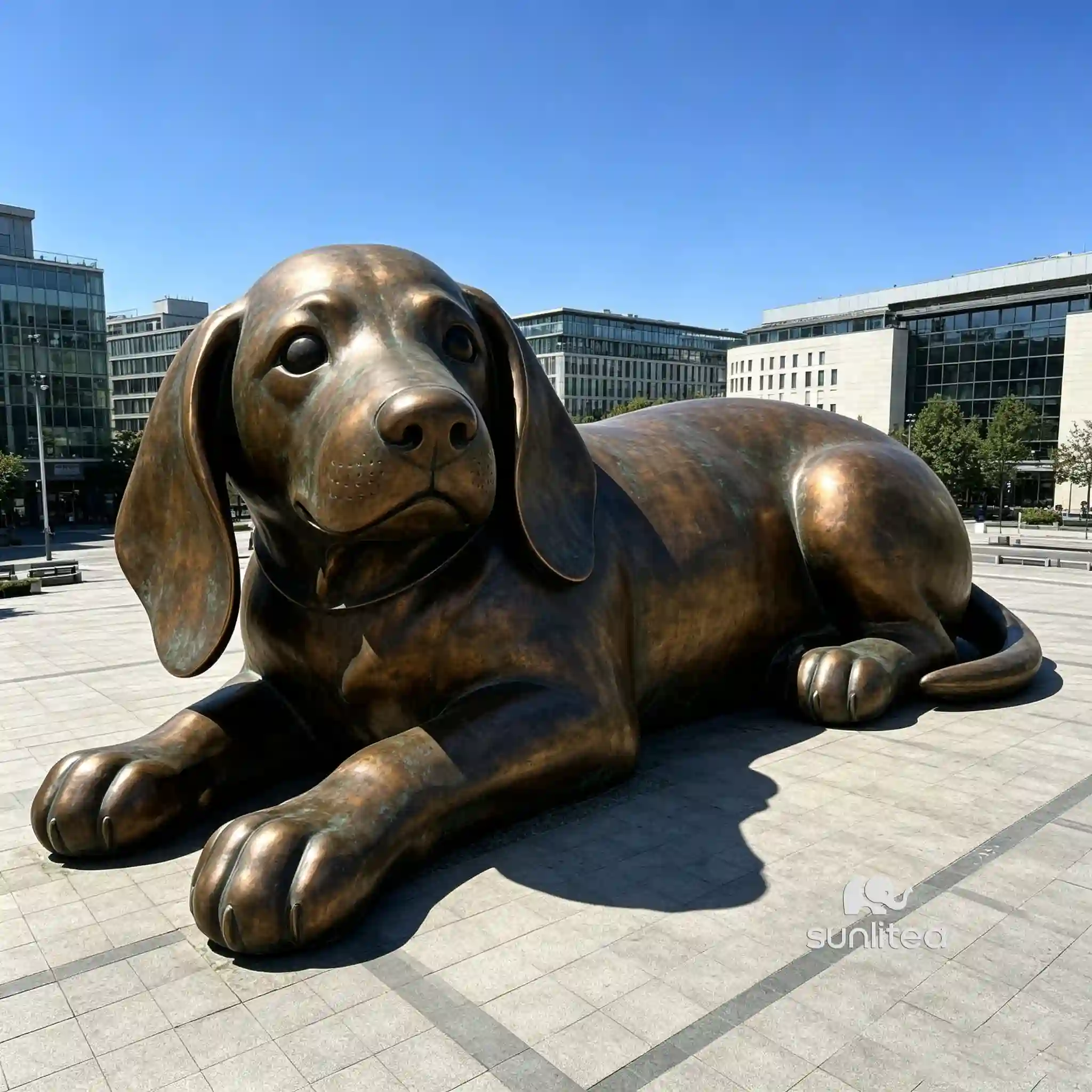Bronze Dog Statue