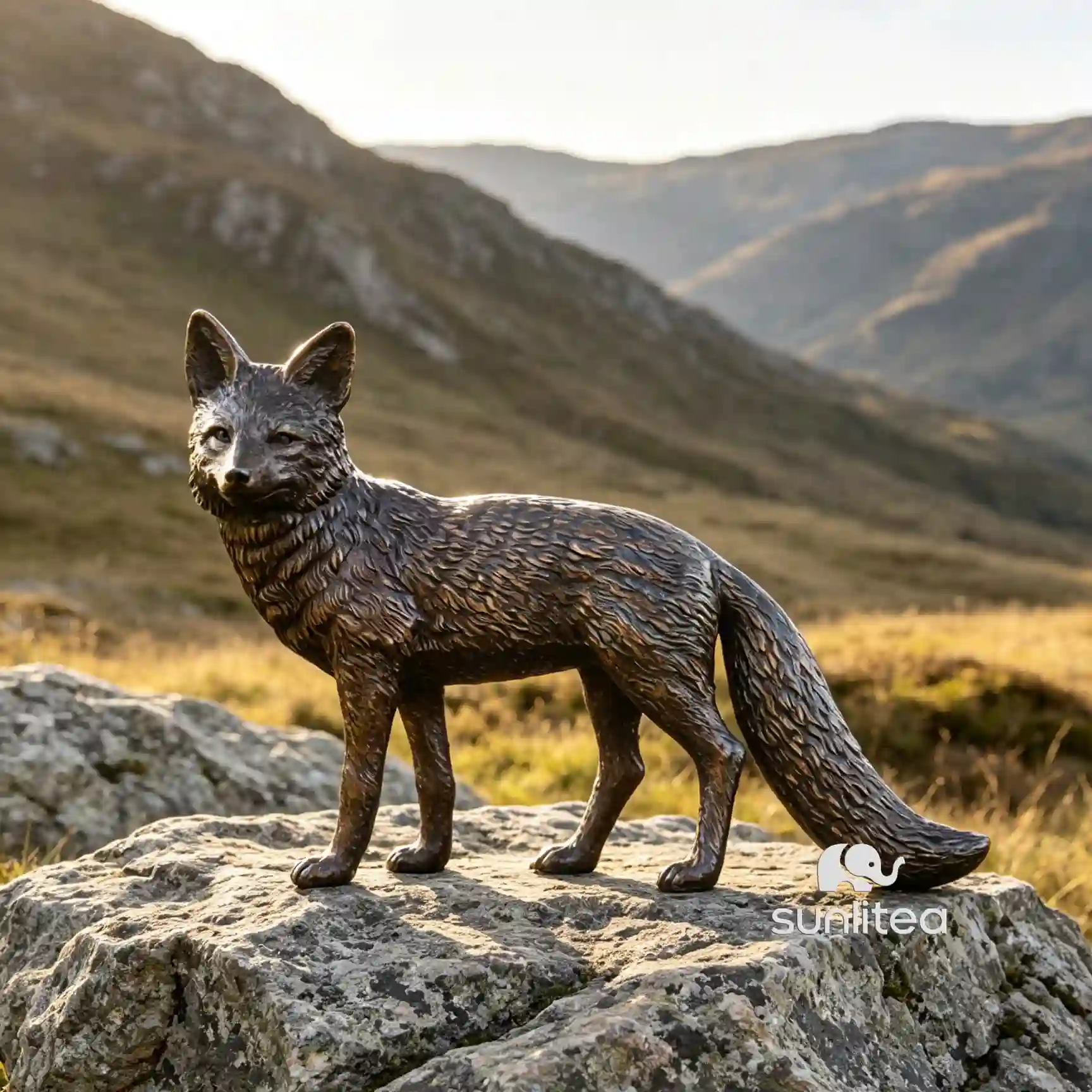 Bronze Fox Statue