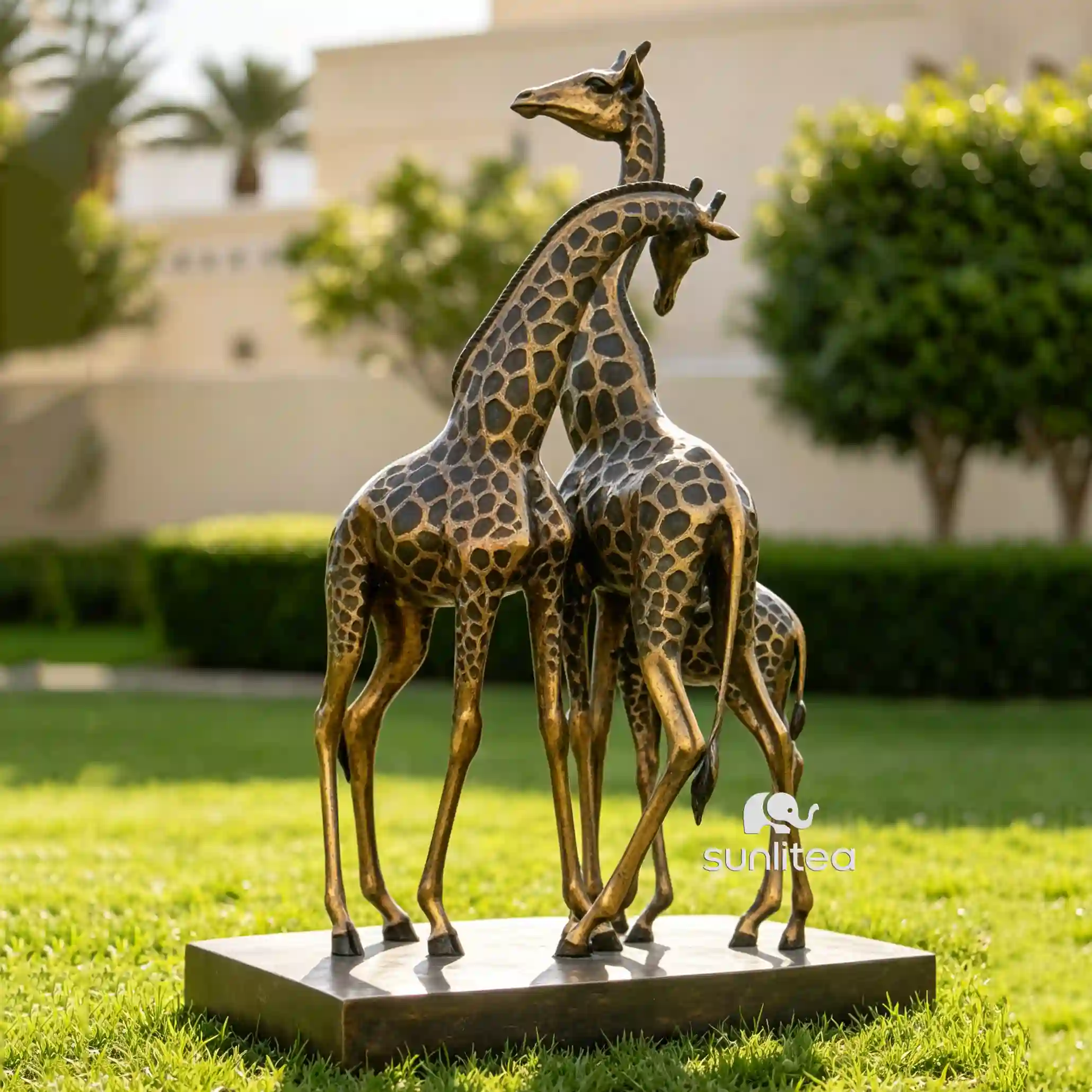 Bronze Giraffe Statue