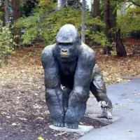 Bronze Gorilla Statue