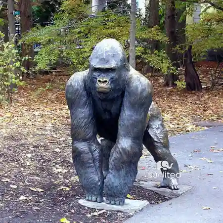 Bronze Gorilla Statue