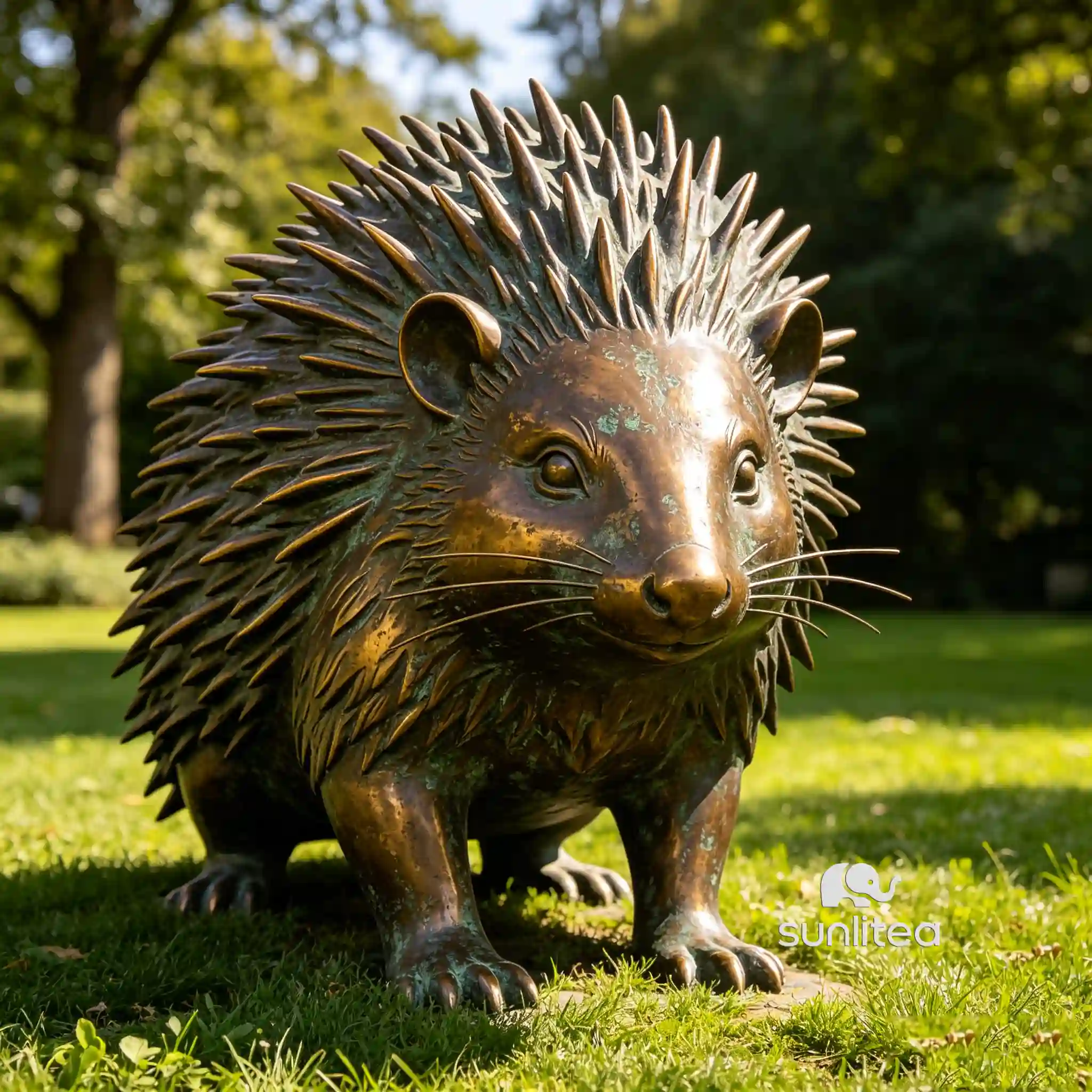 Bronze Hedgehog Sculptures