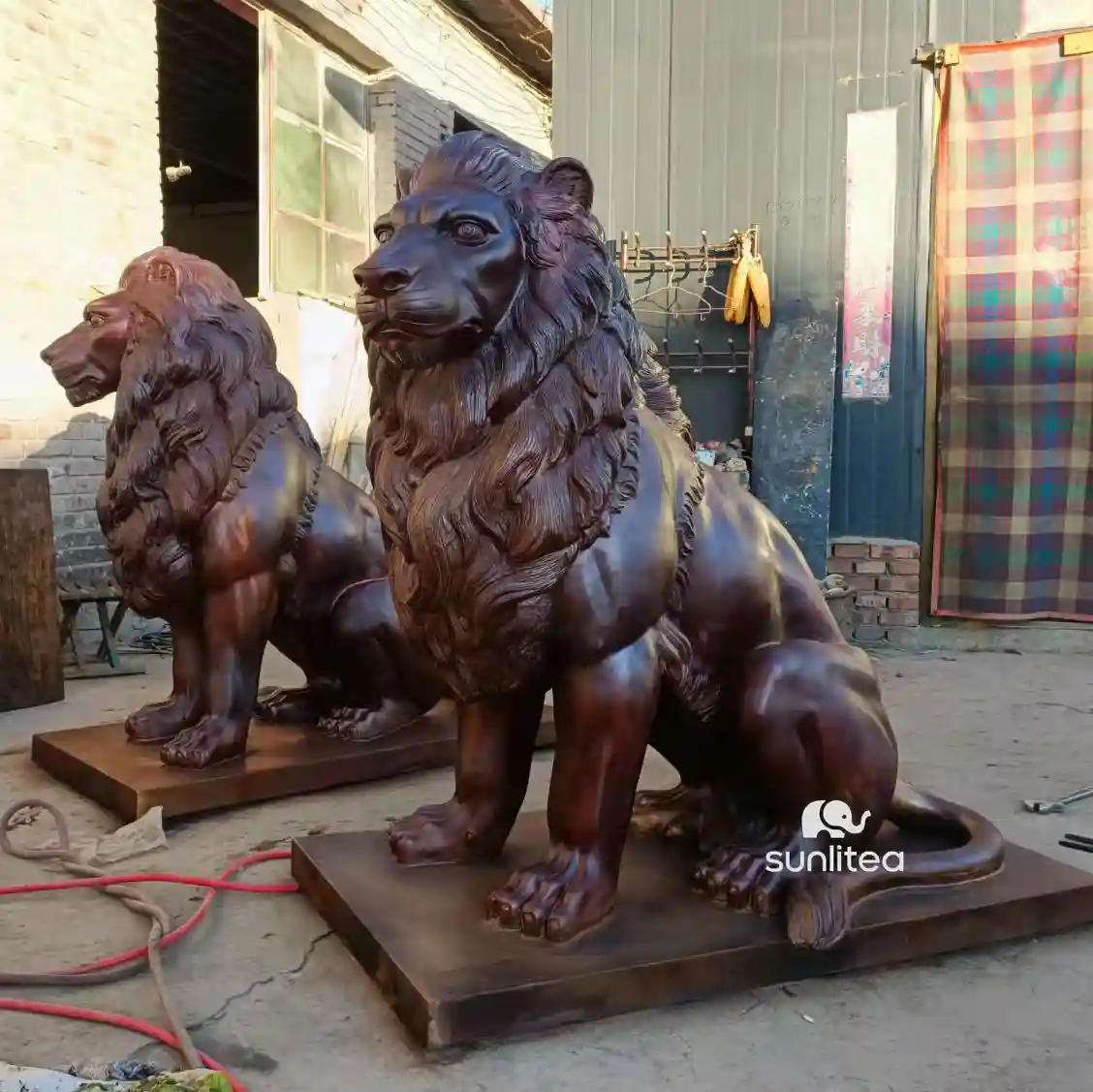 Bronze Lion Sculpture