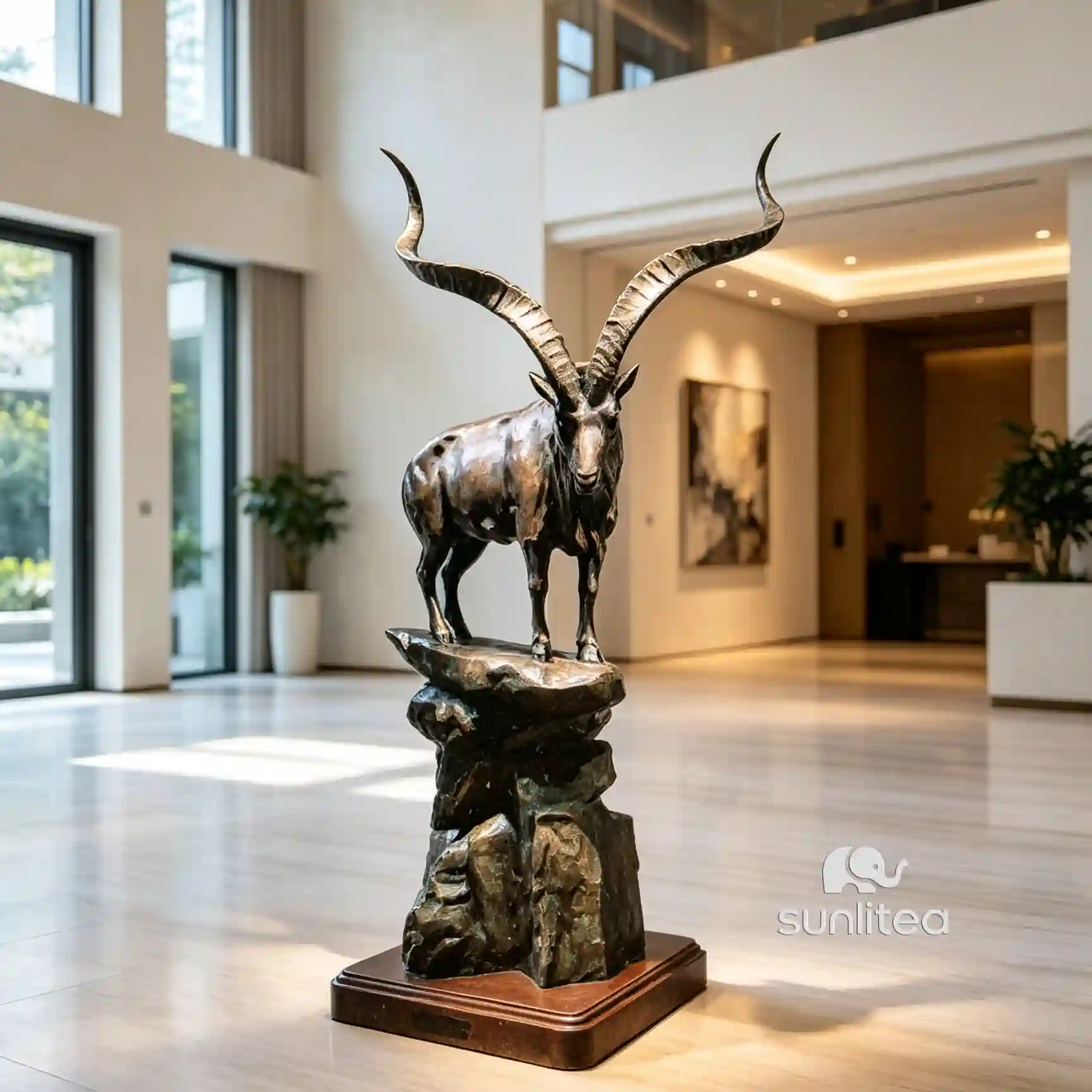 Bronze Markhor Statue