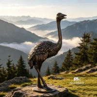 Bronze Ostrich Sculpture