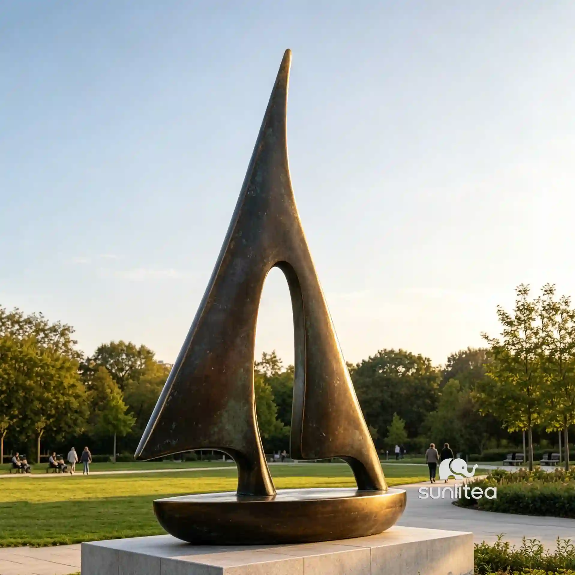 Bronze Sailboat Sculpture