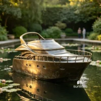 Bronze Yacht Sculpture
