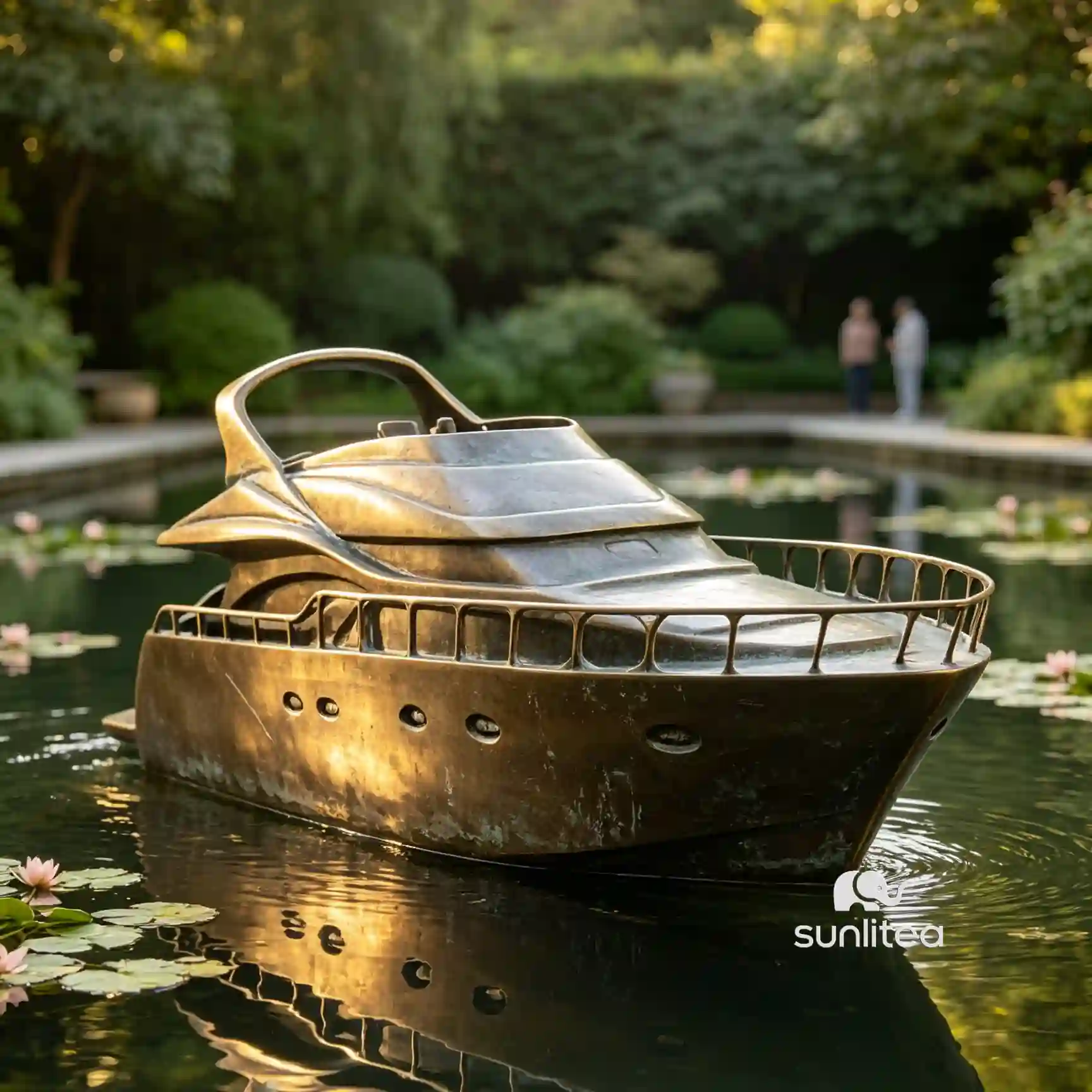Bronze Yacht Sculpture