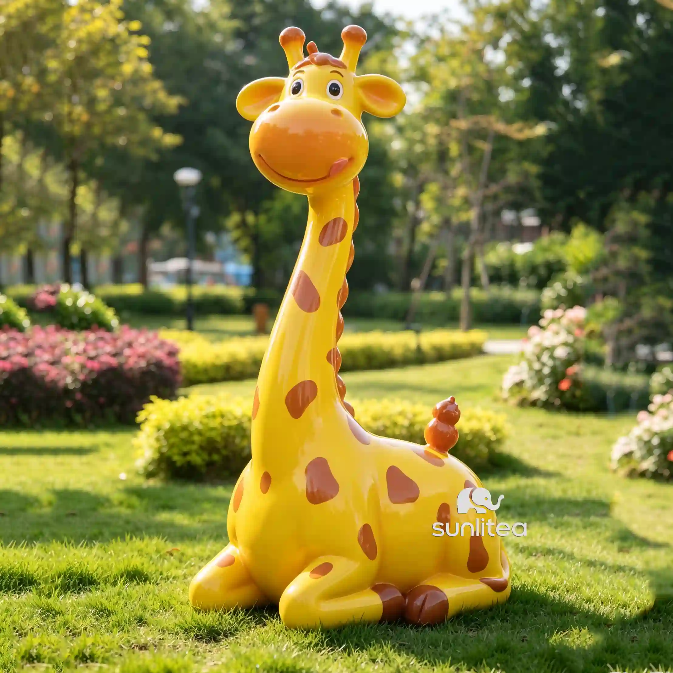Cartoon Giraffe Statue