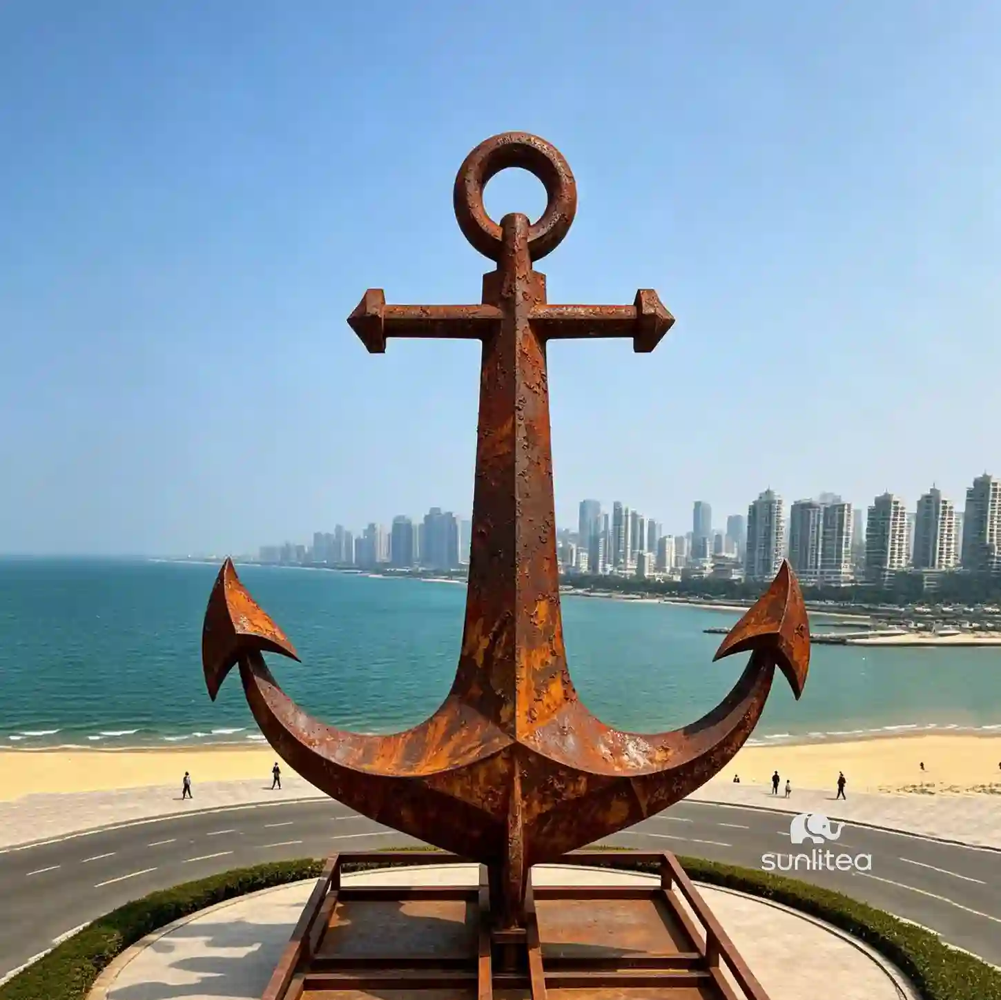 Corten Steel Anchor Sculpture