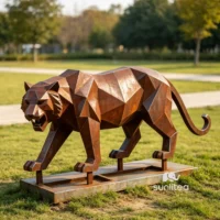 Corten Steel Tiger Sculpture